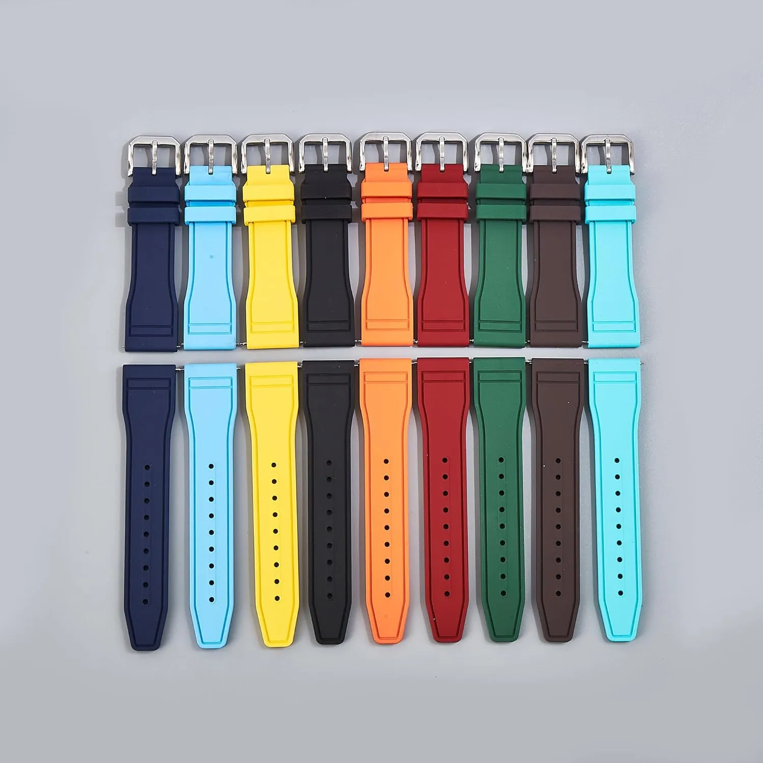 FKM Rubber Watch Band- Compatible with IWC Schaffhausen- 20mm, 22mm Quick-Release Watch Strap
