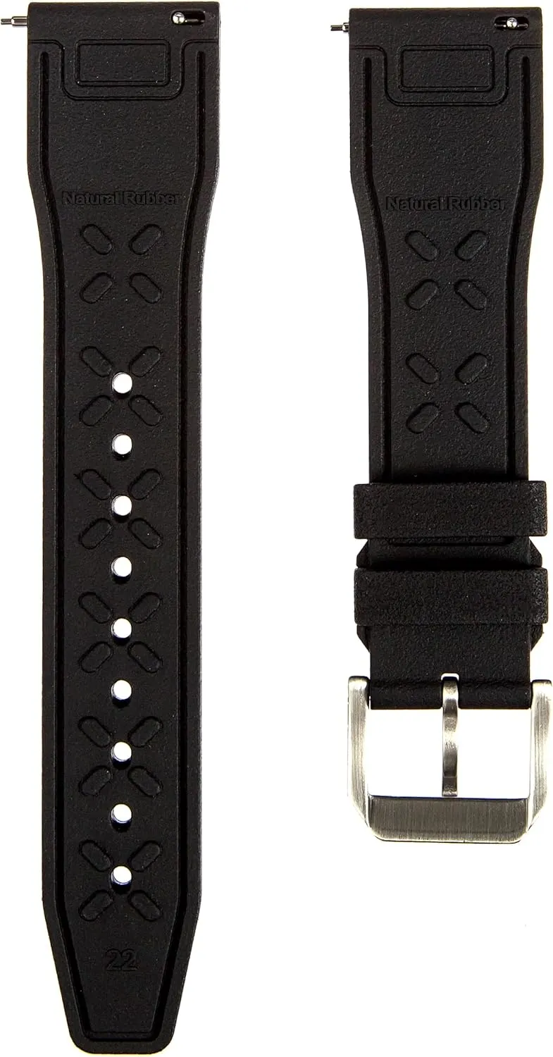 FKM Rubber Watch Band- Compatible with IWC Schaffhausen- 20mm, 22mm Quick-Release Watch Strap