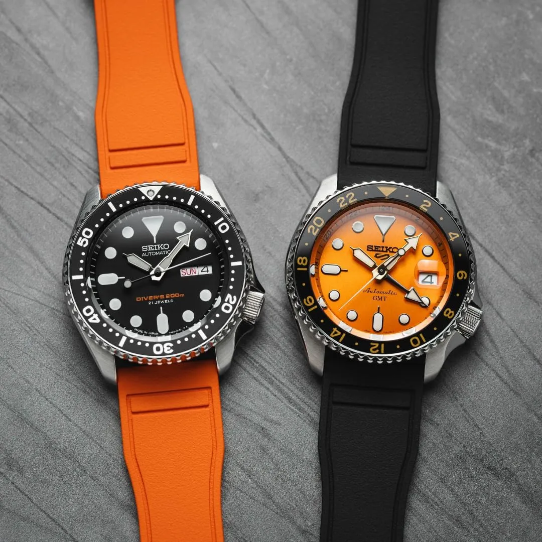 FKM Rubber Watch Band- Compatible with IWC Schaffhausen- 20mm, 22mm Quick-Release Watch Strap