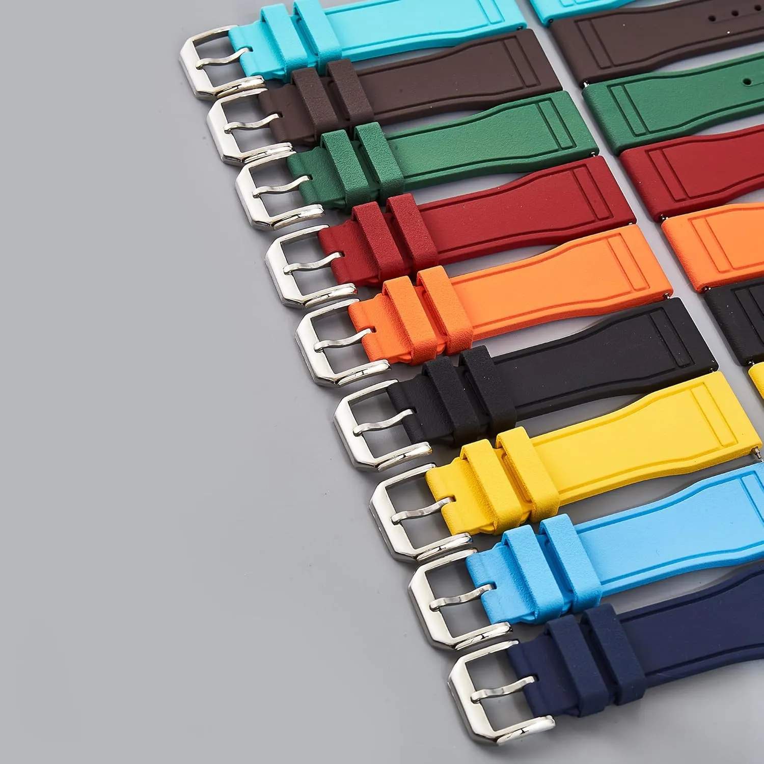 FKM Rubber Watch Band- Compatible with IWC Schaffhausen- 20mm, 22mm Quick-Release Watch Strap