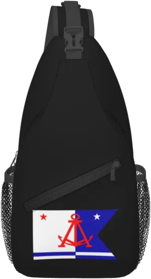 Flag Of Alameda, California Crossbody Bags For Women Men Chest Backpack Gym Shoulder Bag Travel Outdoor Sports Casual Crossbody Bags