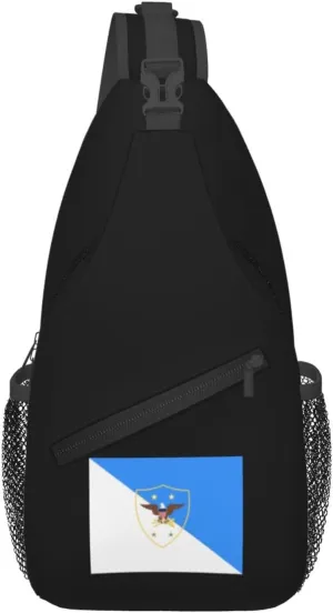 Flag of the Senior Enlisted Advisor to the Chairman Crossbody Bags For Women Men Chest Backpack Gym Shoulder Bag Travel Outdoor Sports Casual Crossbody Bags