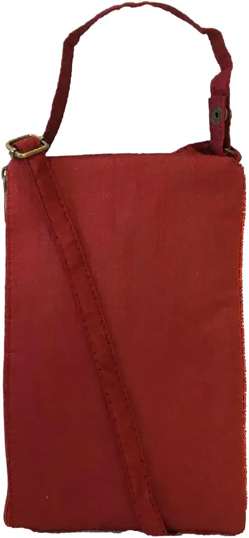 Floral Club Bag Beaded Phone Crossbody, Multi