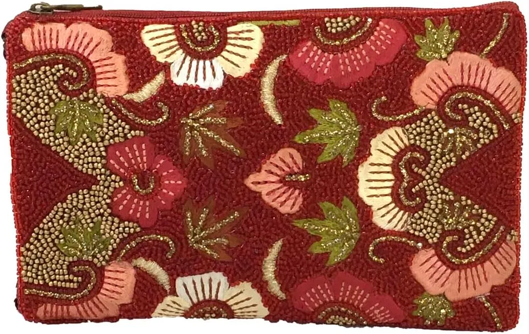 Floral Club Bag Beaded Phone Crossbody, Multi