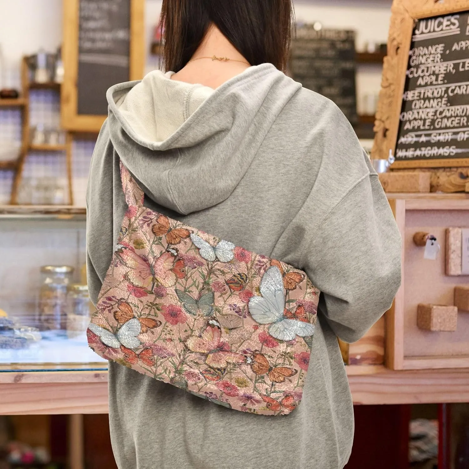 Fluffy Crossbody Bag for Women,Polyester Crossbody Bag Fluffy Tote Bag Lady Shoulder Bag
