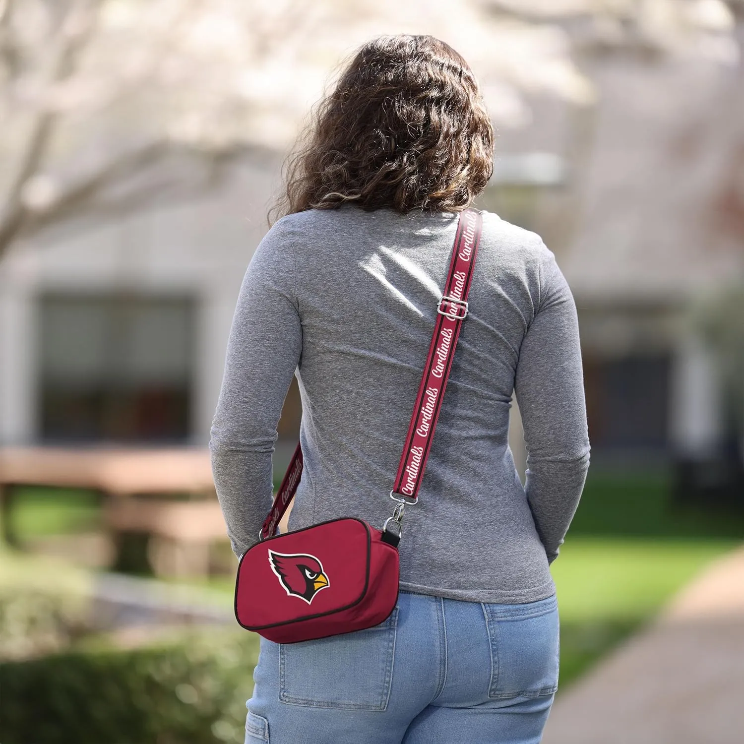 FOCO NFL Team Logo Solid Crossbody Bag