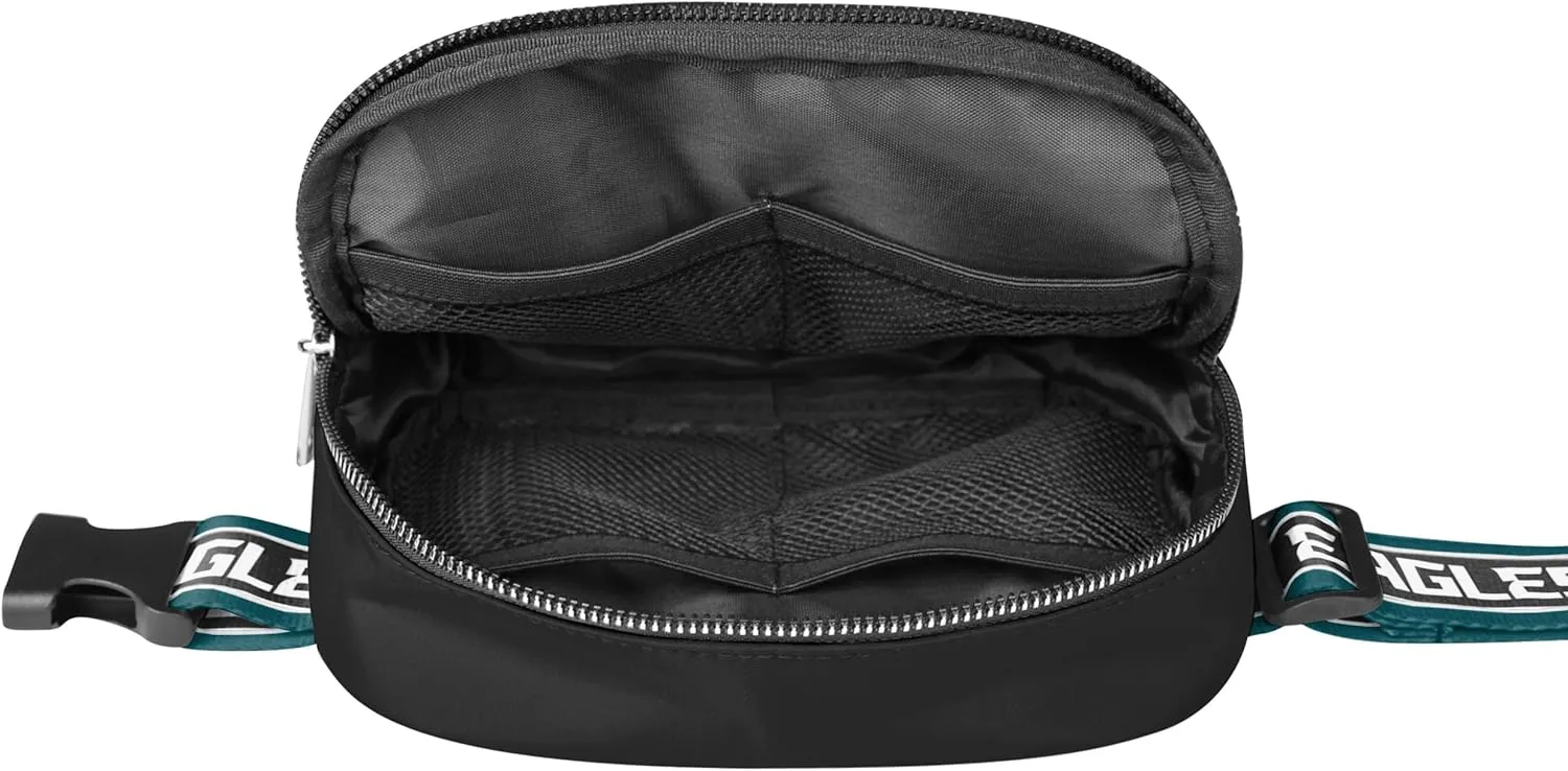 FOCO NFL Unisex-Adult NFL Team Color Wordmark Crossbody Belt Bag