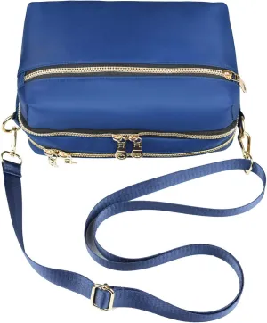 Functional Multi Pocket Crossbody Bag for Women Stylish Ladies Shoulder Messenger Bags Purse