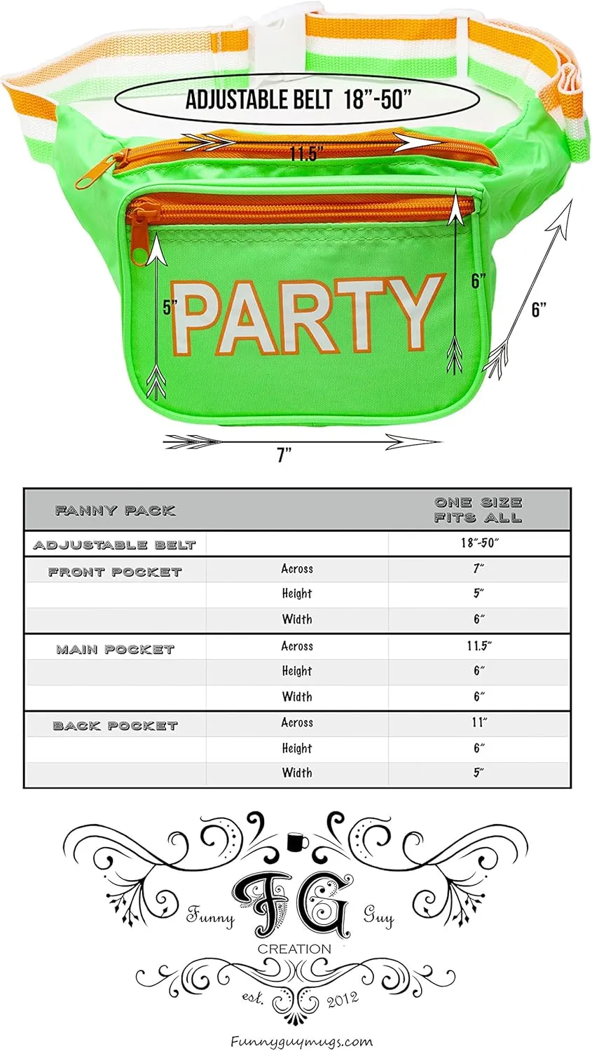 Funny Guy Mugs Party Premium Irish Fanny Pack