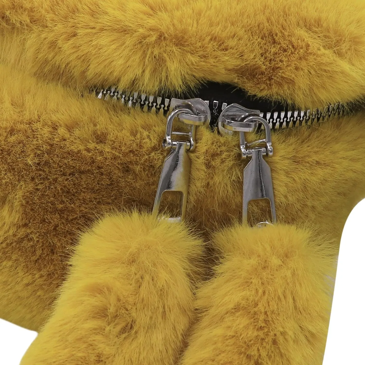 Fuzzy Fanny Pack for Women Faux Fur Belt Bum Bag with Adjustable Strap Waist Pouch Casual Crossbody Purse for Travel