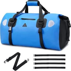 Haimont Waterproof Duffel Bag Roll-top Dry Duffel Bag with Quick-fixed Straps for Motorcycling, Rafting, Boating, SUP, Kayaking, Travel, 50L/70L