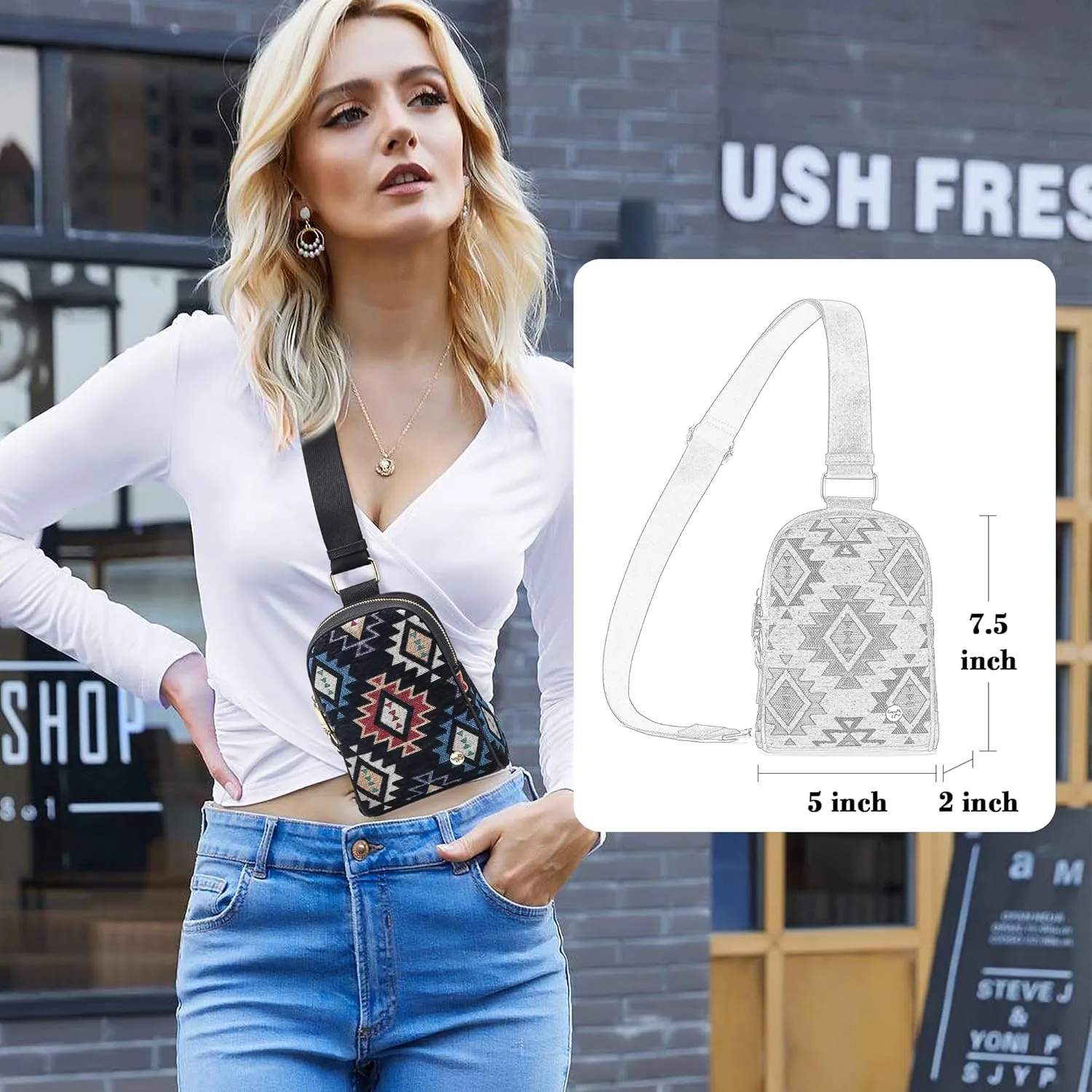 Haytijoe Small Crossbody Sling Bag for Women Travel Purses Anti Theft Cross Body Bag for Woman Fanny Packs