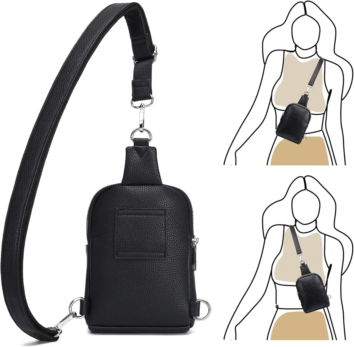 Haytijoe Small Crossbody Sling Bag for Women Travel Purses Anti Theft Cross Body Bag for Woman Fanny Packs