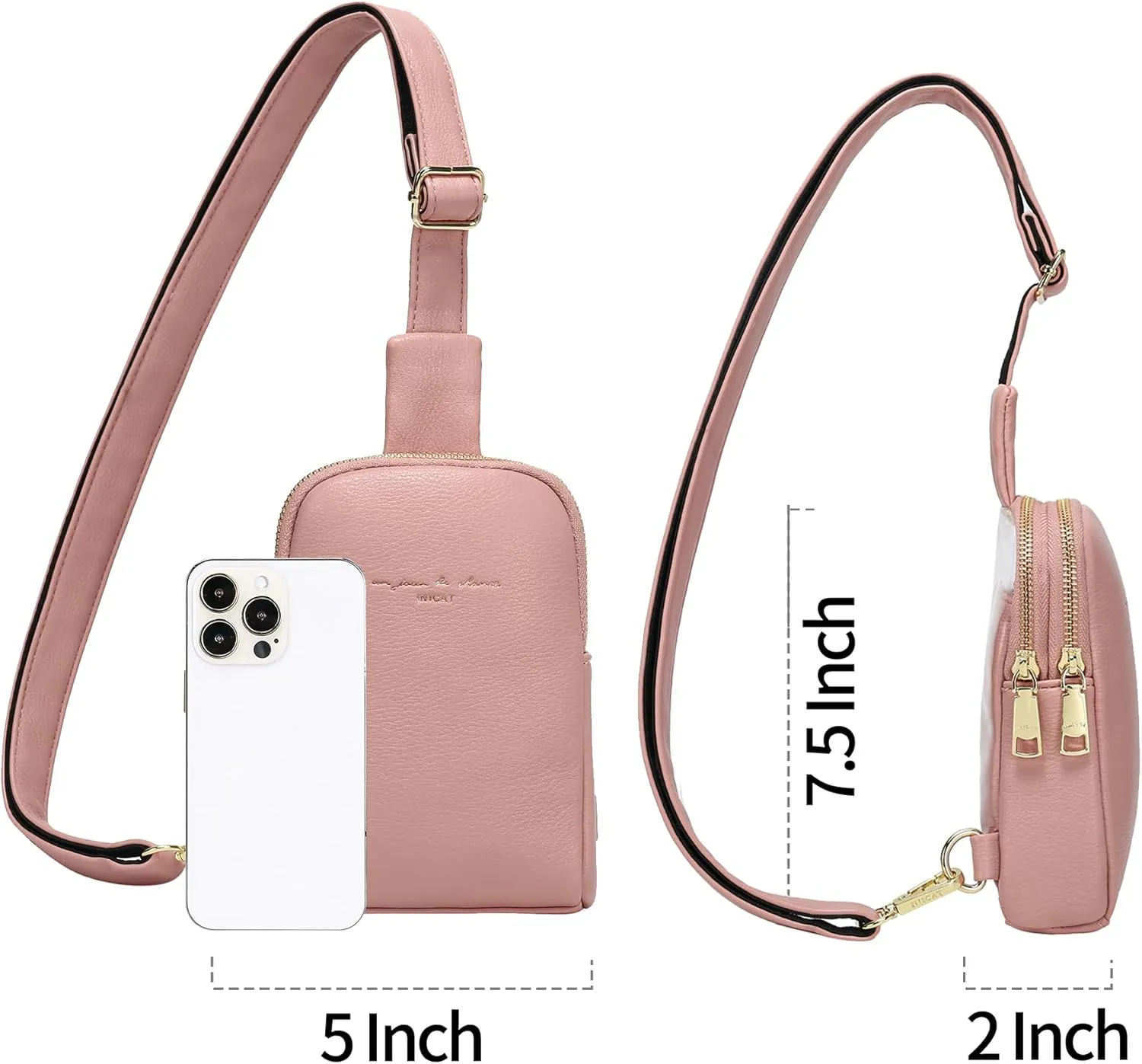 Haytijoe Touchscreen Sling Bag for Women Travel Crossbody Cell Phone Purse Anti Theft Cross Body Bag for Woman