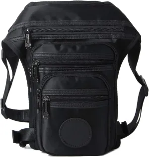 Hebetag Nylon Drop Leg Bag Hiking Waist Pack for Men Women Tactical Motorcycle Bike Cycling Riding Travel Outdoor Sports Fanny Pouch