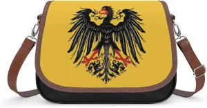 Historical Flag of Holy Roman Empire Classic Crossbody Bags Purses for Women Leather Shoulder Handbags with Adjustable Strap