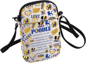 HOLLP SGRHO Sorority Crossbody Bag 1922 Gift Poodle Small Sling Bag Greek Letters Sorority Merch Gift