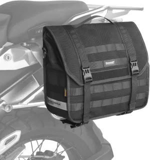HUNTVP Motorcycle Tail Bag, 13L Waterproof Multifunctional Portable Shoulder Bag, Quick Release, Black
