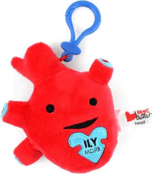 I Heart Guts Heart Organ Plushie Bag Charm | 4” Cute Mini Plush Keychain | Heart Surgery Gift | Med Student Gift | Anatomical Heart Toy | Valentine’s Day | Get Well Gift for Cardiac Patients
