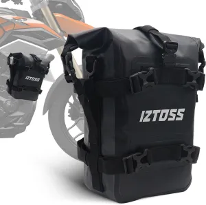 IZTOSS Motorcycle Tail Bag 8L Waterproof Motorcycle Bumpers Bag Crash Bar Bag with Shoulder Strap Motorcycles Side Frame Bag Riding Tools Accessories