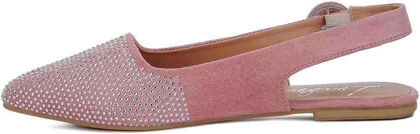 Jarisa Rhinestones Embellished Slingback Mules