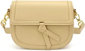 JSEIAJB Cowhide Bag Design Spring and All-match Leather Sigle Shoulder Crossbody Bag Saddle Bag Female