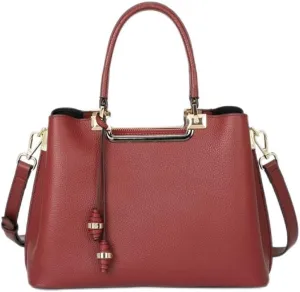 JSEIAJB First Layer Leather Middle-aged Women Bag Handbag Atmosphere Everything Large Capacity Mother Bag