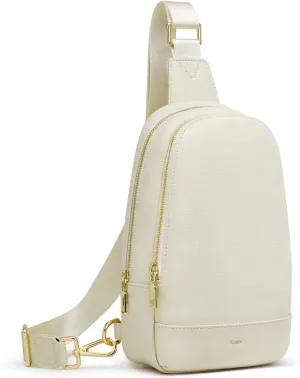 Kattee Sling Bag for Women Crossbody, Soft Leather Fanny Packs for Women, Small Crossbody Chest Bag with RFID Blocking