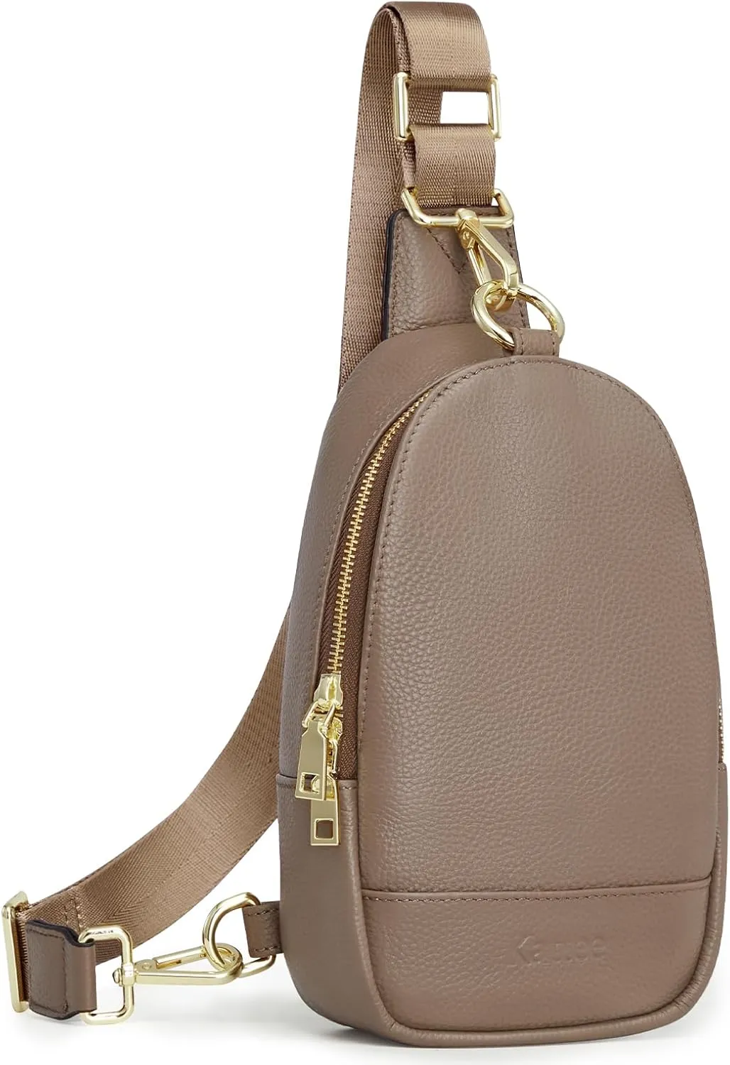 Kattee Sling Bag for Women, Leather Fanny Packs for Women, Small Crossbody Chest Bag with RFID Blocking