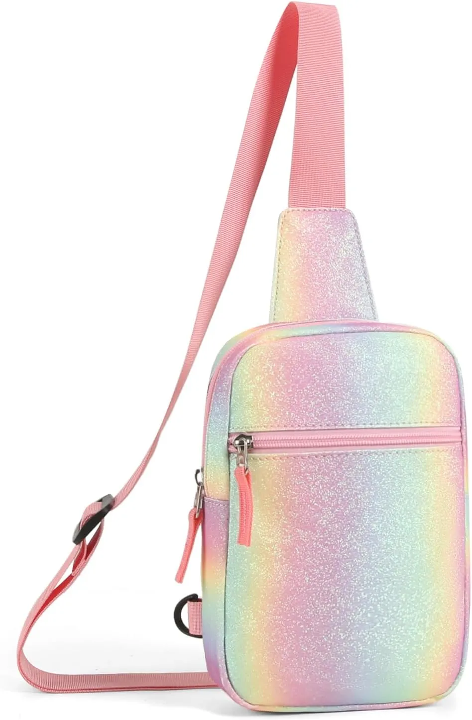 Kids Crossbody Small Sling Bag Bag Girls Fanny Pack Colorblock Belt Bag Cute Backpack Purse Chest Bag for Girls Gifts