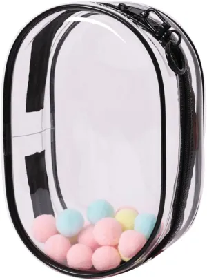 Large Clear Figure Display Bag with Keychain Blind Box Storage Case Lipsticks Carrying Case Keychain Pouch Charms for Collectibles
