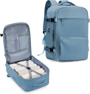 Large Travel Backpack for Women Men, Waterproof Carry on Backpack for Flight Approved, Mochila de Viaje Personal Item Luggage Backpacks with Shoce Compartment, Bulto de Viaje Tiktok Backpacks