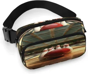 Large Waist Packs with Adjustable Strap,Bowling Club CrossBody Fanny Pack Casual Bag for Travel Sports Running Hiking