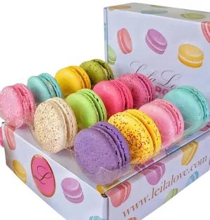Leilalove Macarons - 12 Gourmet Macarons dozen flavors