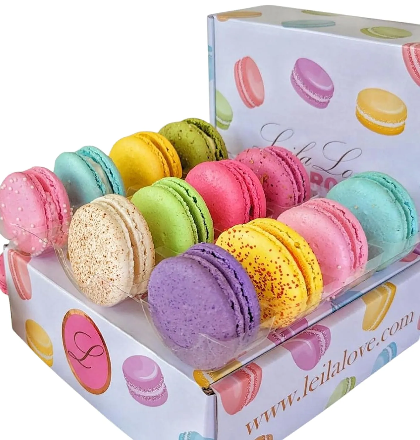 Leilalove Macarons - 12 Gourmet Macarons dozen flavors