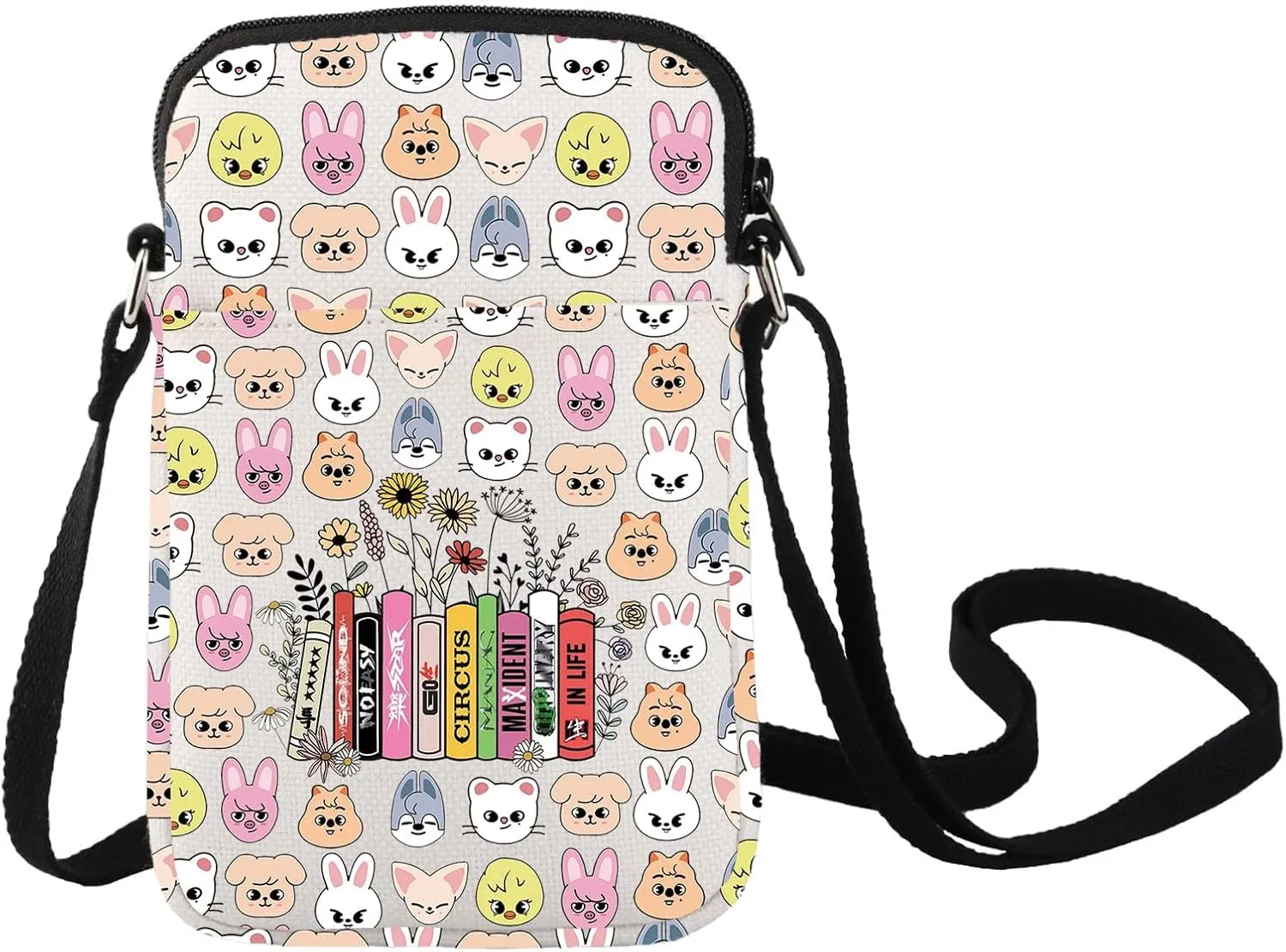 LEVLO SKZ Animal Crossbody Bag SKZ Fans Gift K-POP Cartoon Member Shoulder Bag K-POP Merchandise