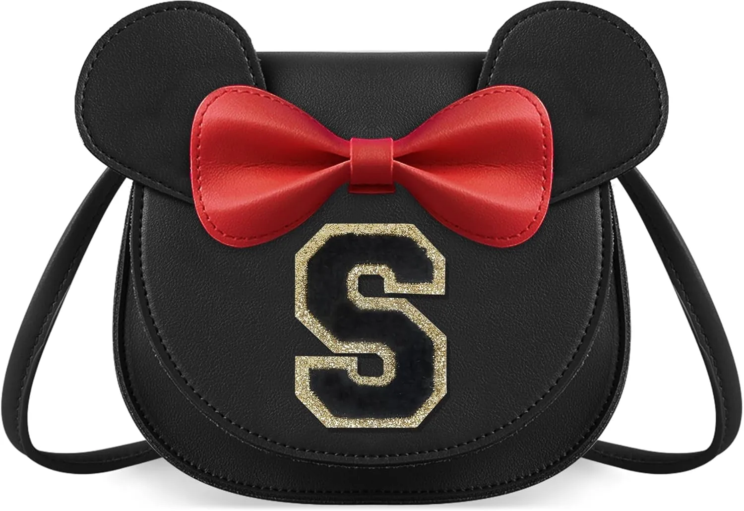 Little Girl Toddler Purse - Cute Mouse Ear Bow Crossbody Bag for 2-8 Year Olds - Birthday Gift