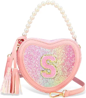 Little Girls Heart Purse - Toddler Shoulder Bag for Gifts