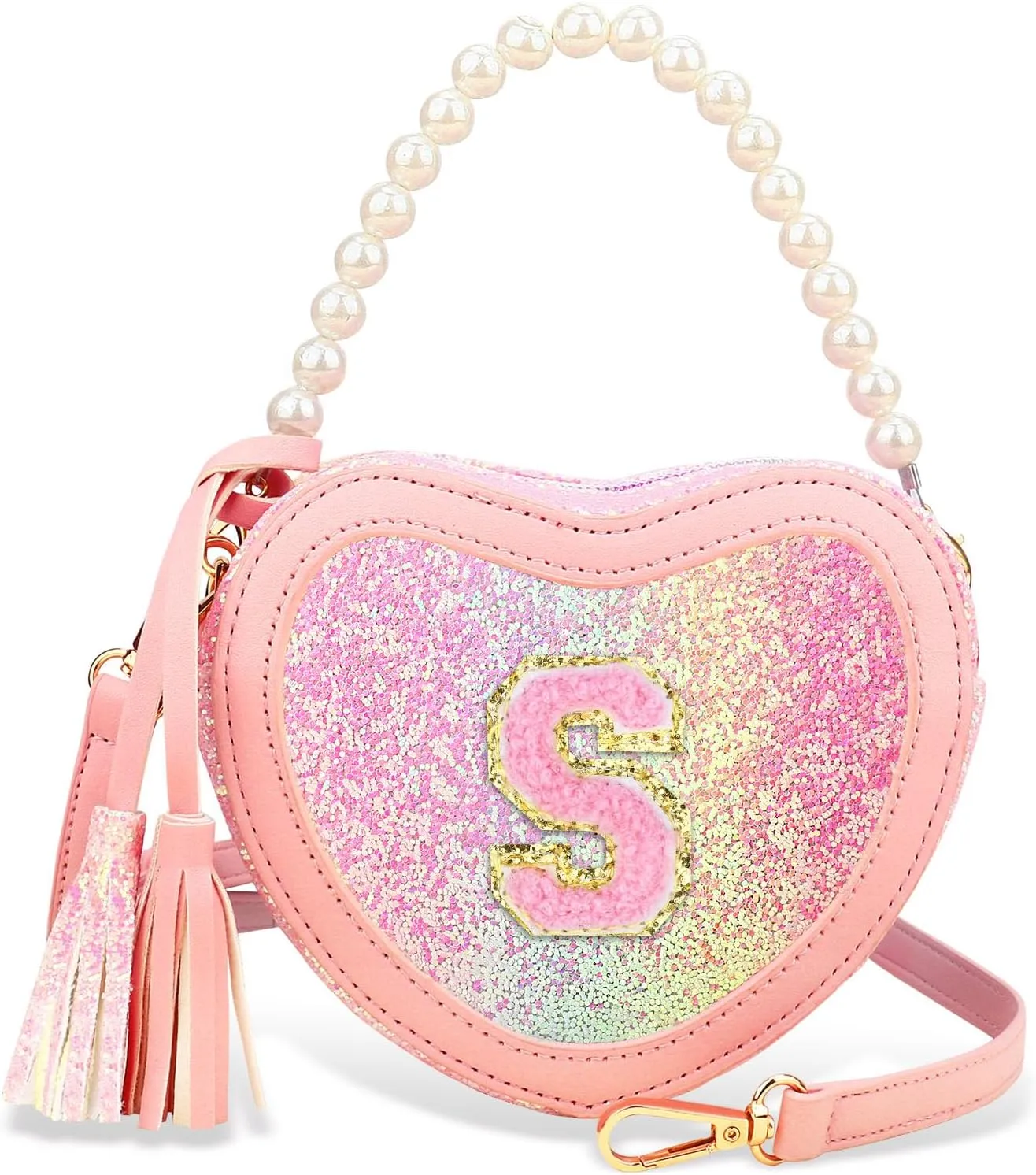 Little Girls Heart Purse - Toddler Shoulder Bag for Gifts