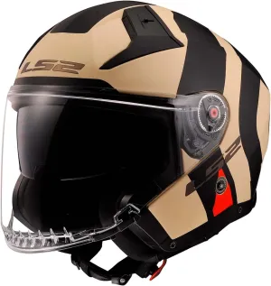 LS2 Helmets Open Face Infinity II Helmet (Special Matte Sand - Medium)