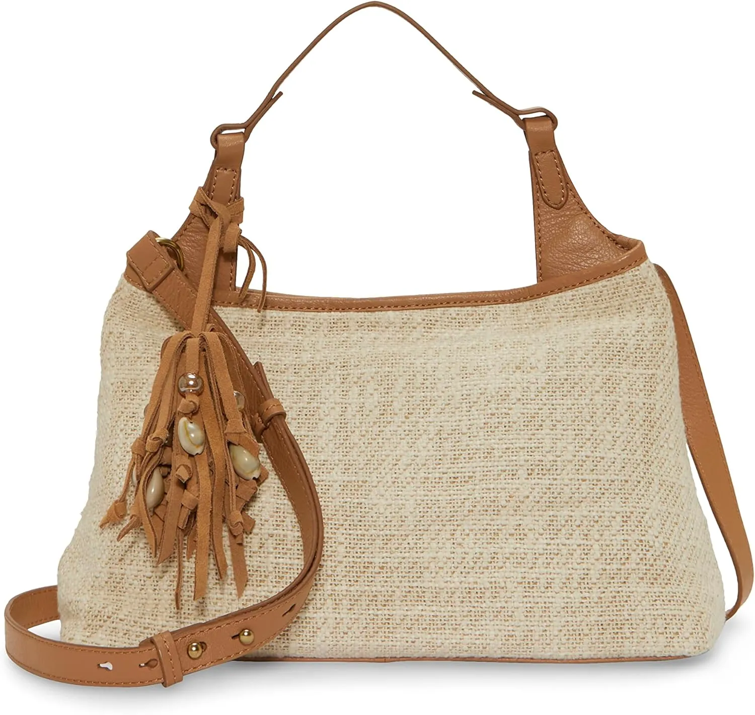 Lucky Brand Holi Satchel, Natural Woven