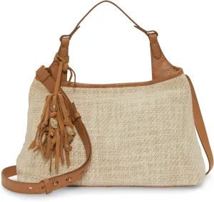 Lucky Brand Holi Satchel, Natural Woven