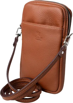 Luxury Crossbody Bag | Handcrafted in the USA | Pebbled Italian Leather