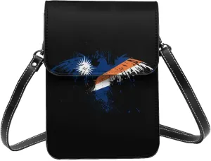 Marshall Islands Rosal Islanders Eagle Flag Small Crossbody Bag Is A Shoulder Bag Designed For Women And Girls Cell Phone Crossbody Wallet Purses With Card Slots Adjustable Strap