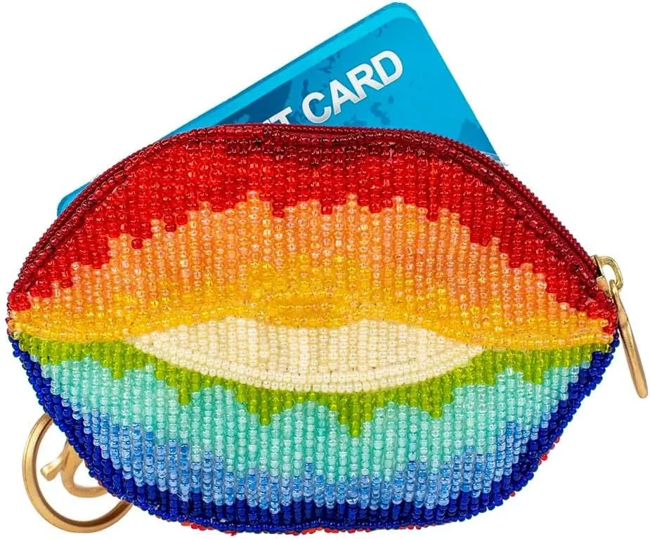 Mary Frances Hot Lips Coin Purse/Key Fob
