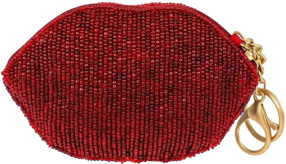 Mary Frances Hot Lips Coin Purse/Key Fob