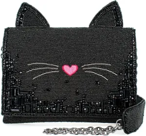 Mary Frances Kitty Couture Crossbody Handbag, Black