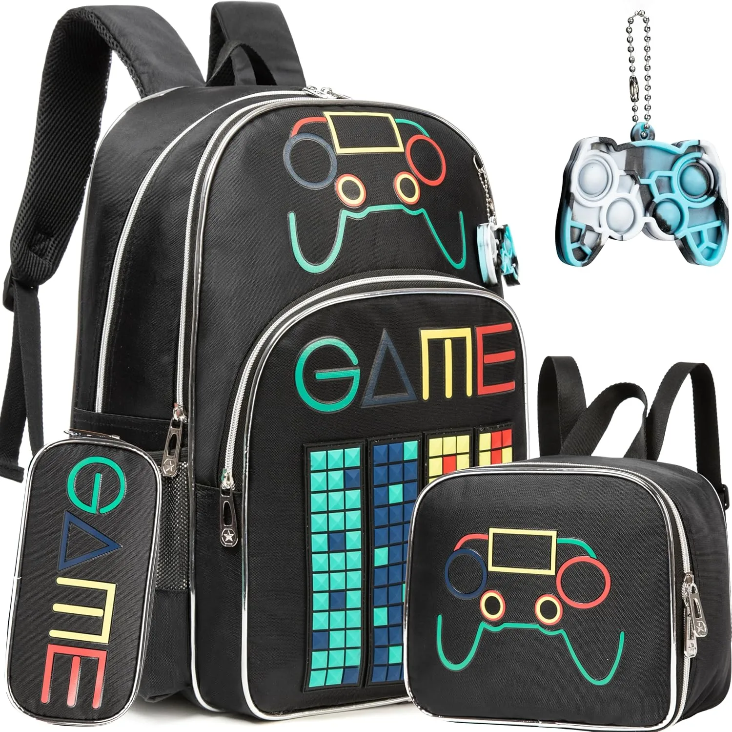 Meetbelify Backpacks for Boys School Backpack with Lunch Box for Elementary Student Kids Travel BookBag for Boys Ages 6-8 Years Old