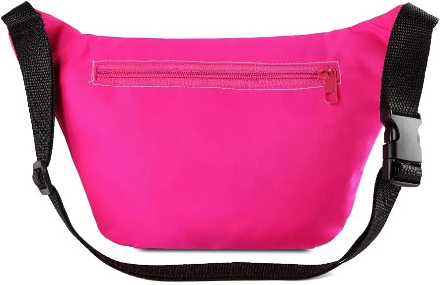 MIAIULIA 80s Neon Waist Fanny Pack for 80s Costumes,Festival Travel Party (onesize, Pink Party)