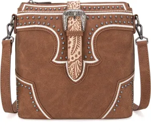 Montana West Western Crossbody Bags for Women Embroidered Denim Collection Purses
